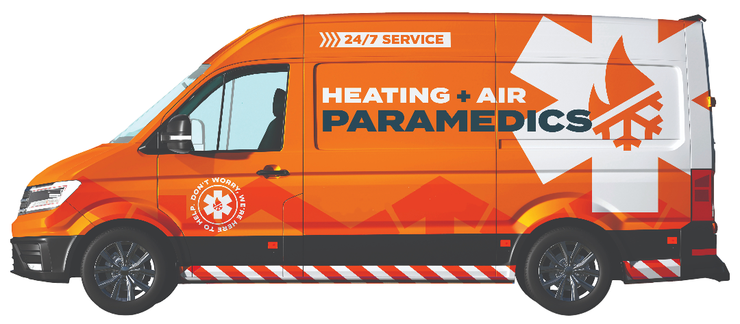 Heating + Air Paramedics service van